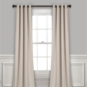 Lush Décor 52" x 95" Blackout Curtain Set Wheat